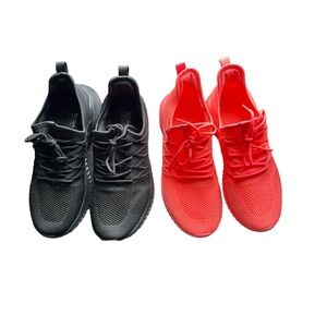 Amazon | Two Pair Walking Sneakers Lightweight Comfy Work Shoes Size EU 41